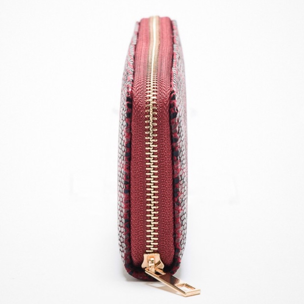 Red leopard print wallet - Picture 3 of 4